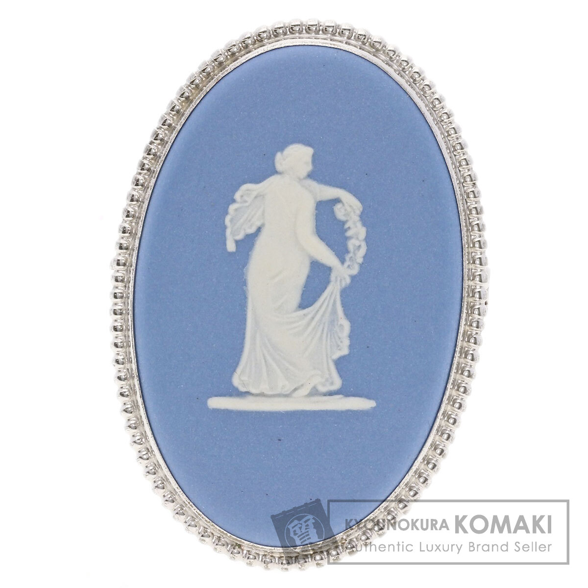 WEDGWOOD ウエッジウッド ジャスパー ブローチ シルバー