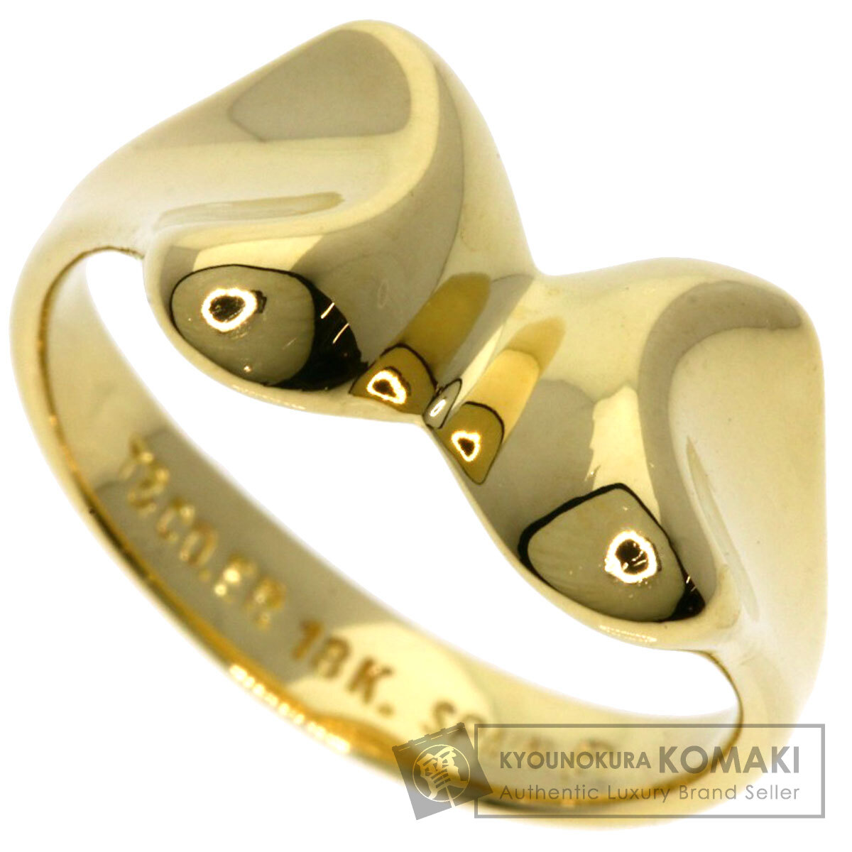 TIFFANY　バタフライ　ダイヤ　ペレッティ　K18　ヴィンテージ　リング TIFFANY&Co. ティファニー バタフライ リング・指輪 K18イエロー