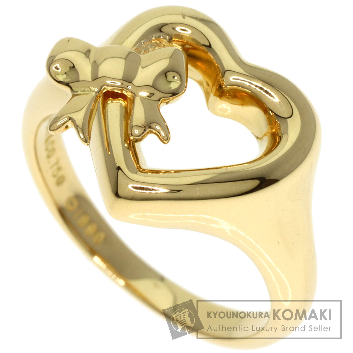 TIFFANY&Co. ティファニー ハートウィズ ボウ リング・指輪 K18