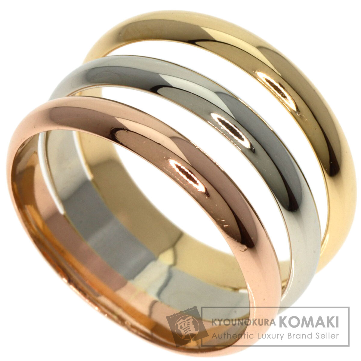 カルティエ　スリーカラーリング CARTIER カルティエ スリーカラーリング #50 リング・指輪 K18