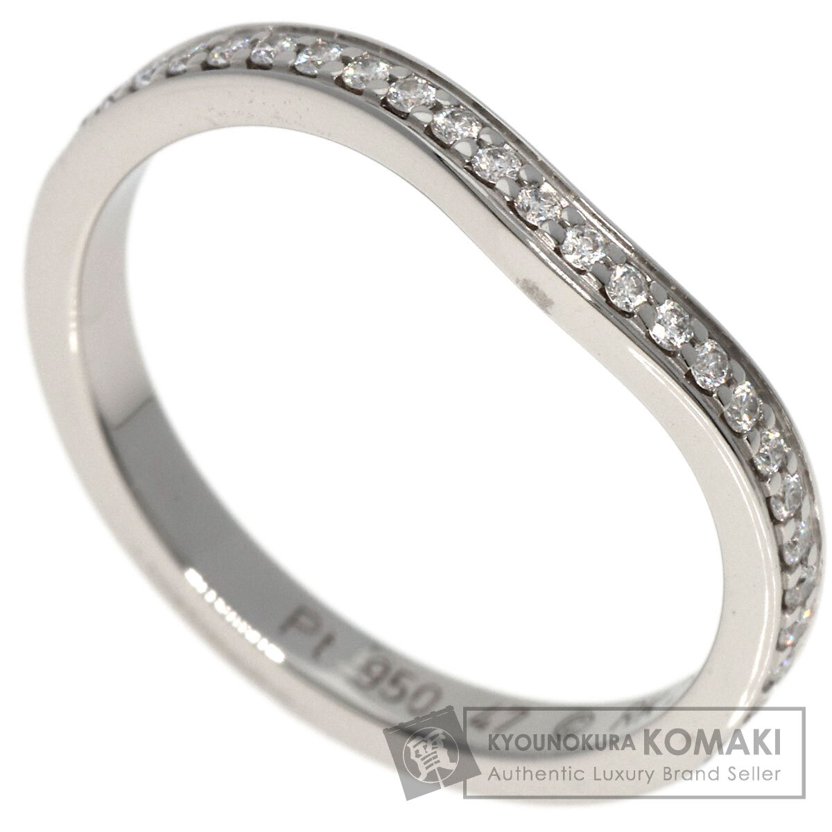 美品 カルティエ ダイヤモンド ウェディングリング #57 16.5号 Cartier - カルティエ ウエディング リング 16.5号(57)PT950