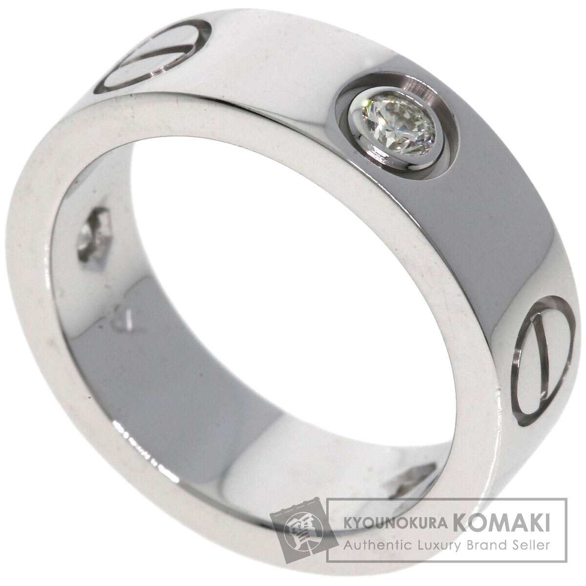 Cartier LOVEリング　46号 CARTIER カルティエ ミニ ラブリング 1P ダイヤ #46 K18 ピンク