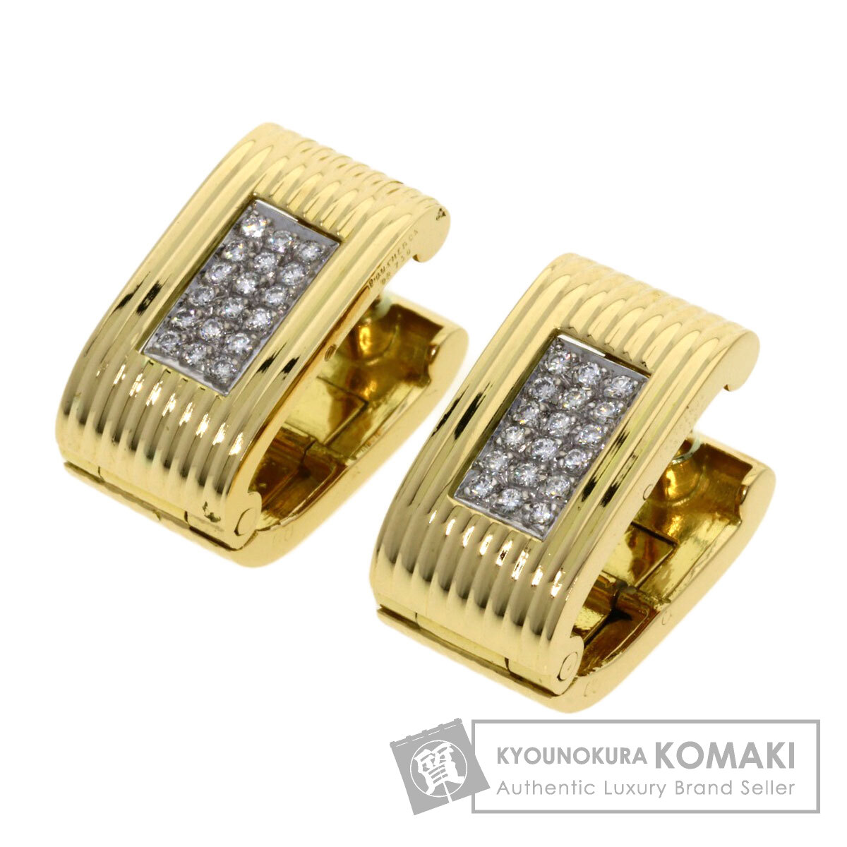 Boucheron ブシュロン ダイヤモンド カフス K18イエローゴールド