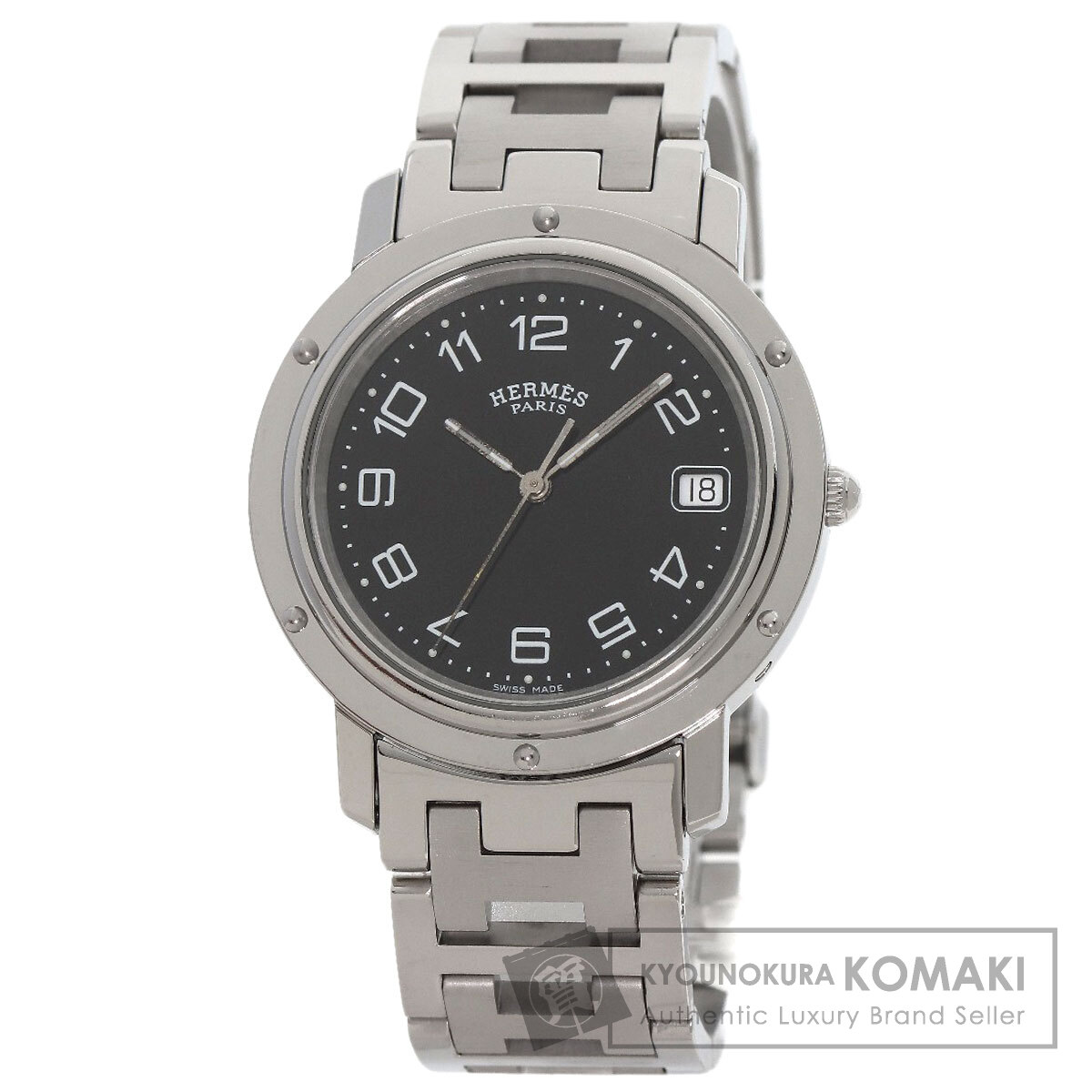 エルメス クロッパー Hermes Clipper CL6.710 Quartz Cal.955.112 SS SS White Arabic