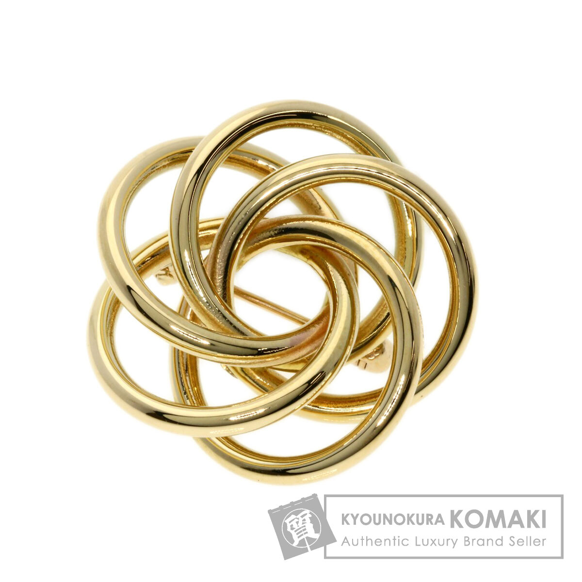 TIFFANY&Co. ティファニー デザイン サークル ブローチ 14K レディース