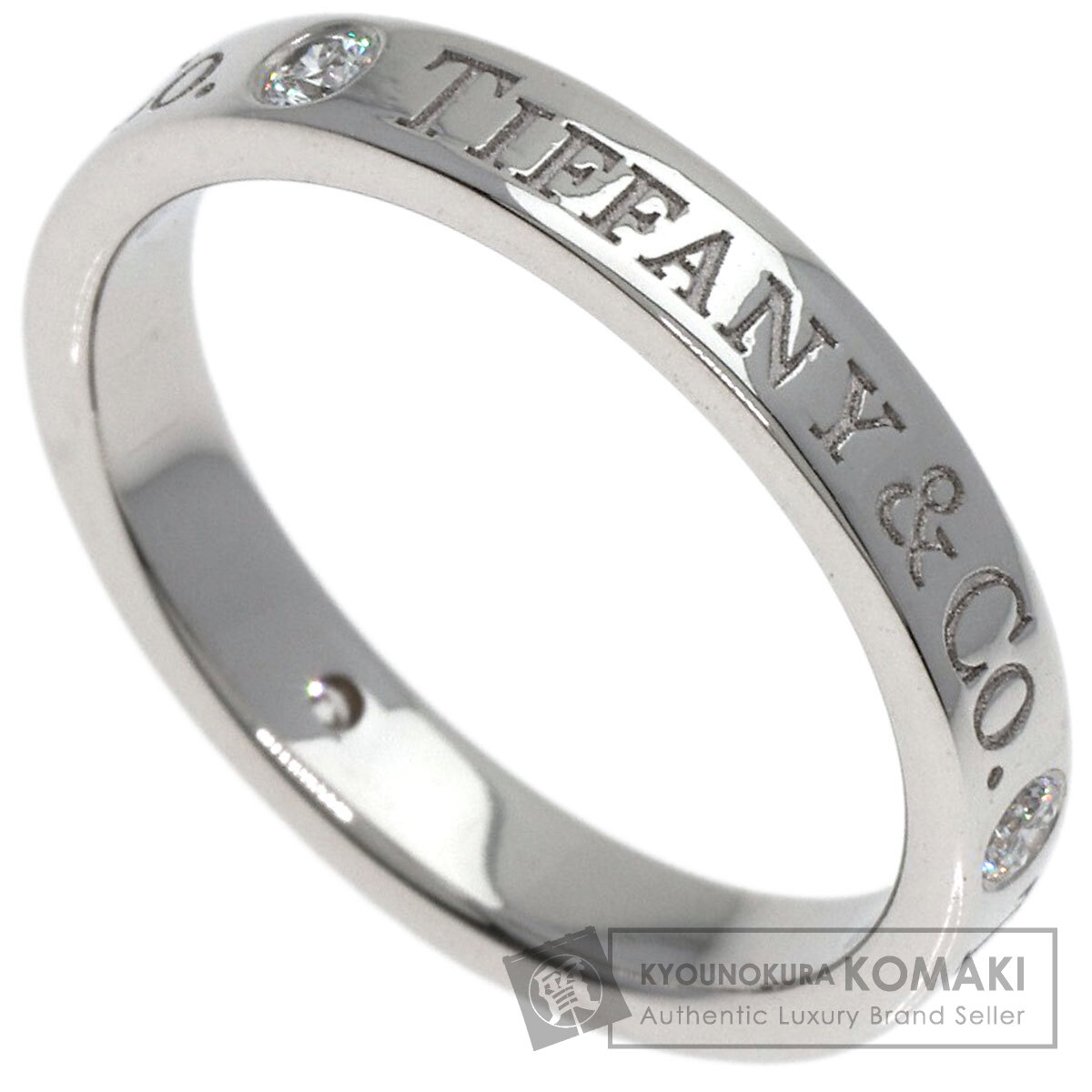 TIFFANY&Co. ティファニー フラットバンドリング 3P ダイヤモンド