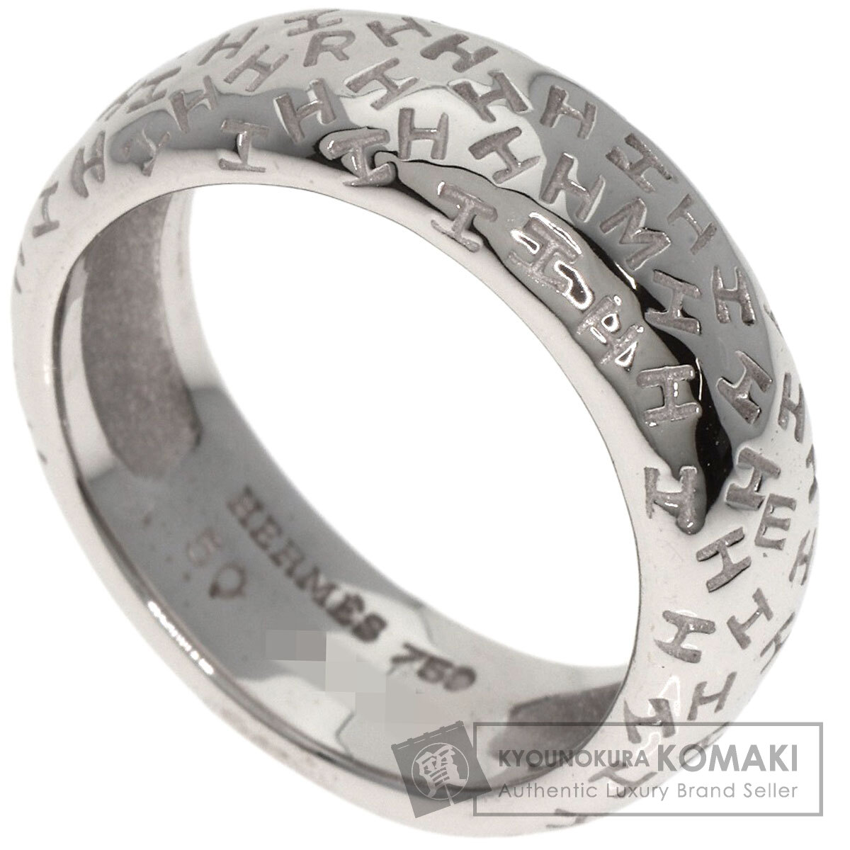 【超希少・美品】HERMES ダブルトゥルー リング コンビ K18 8号 11731130_3.jpg