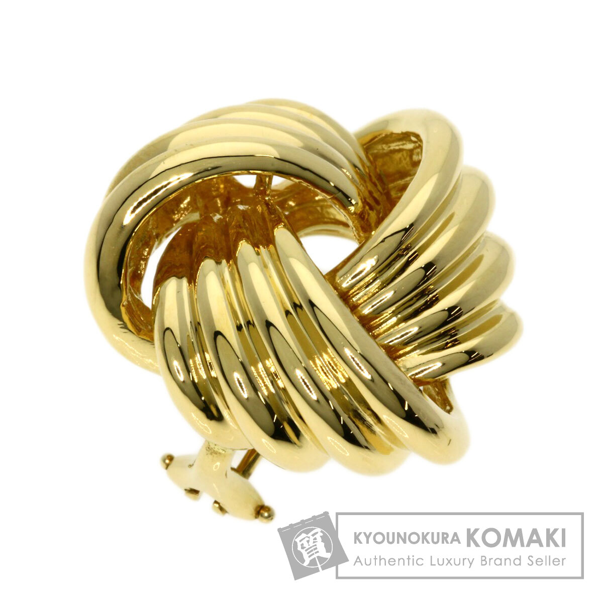 ティファニー 美品 キャッチ 片耳 750 K18 ゴールド NR2e TIFFANY&Co. ティファニー ノット 片方のみ イヤリング K18