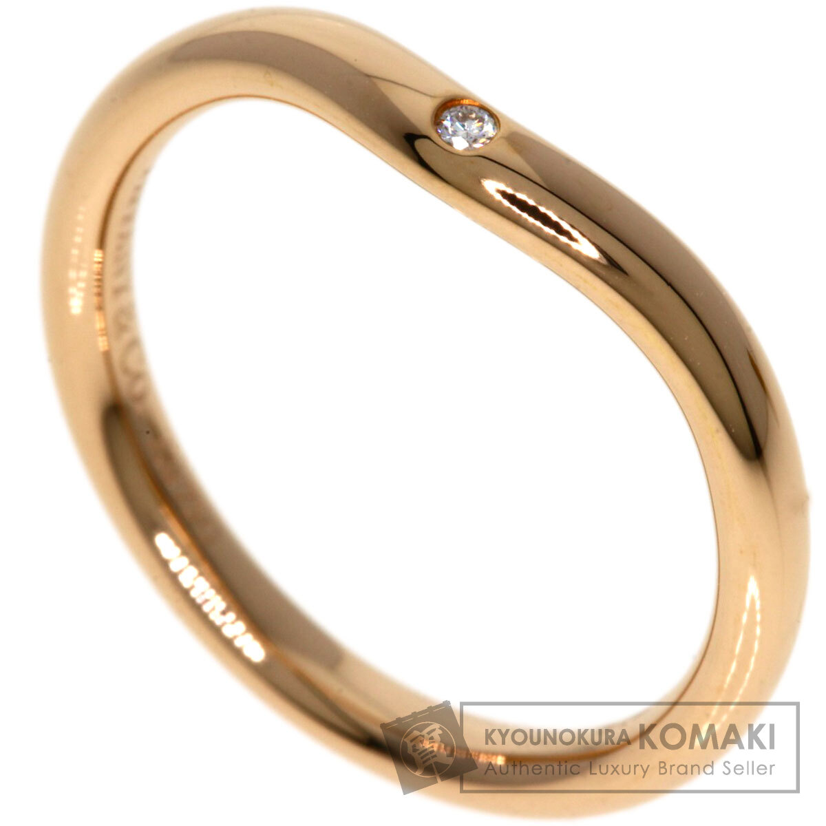 オ*カ様 TIFFANY&Co. ティファニー　ダイヤモンド　リング　美品♡ TIFFANY&Co. ティファニー カーブド バンド ダイヤモンド リング