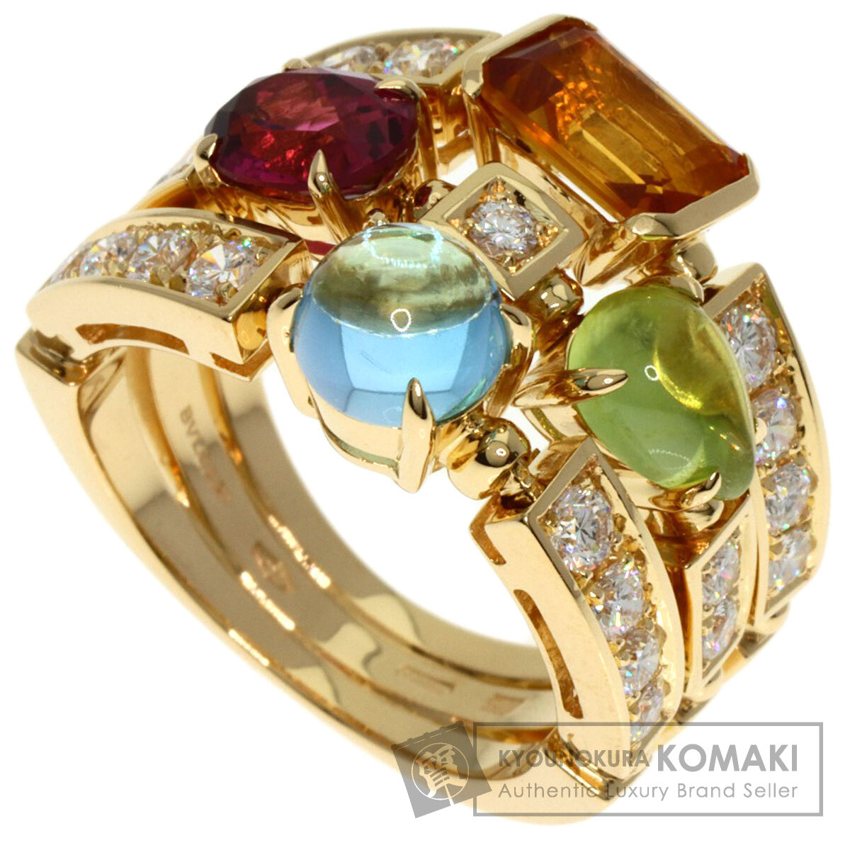 BVLGARI ブルガリ アレグラ マルチストーン ダイヤモンド リング