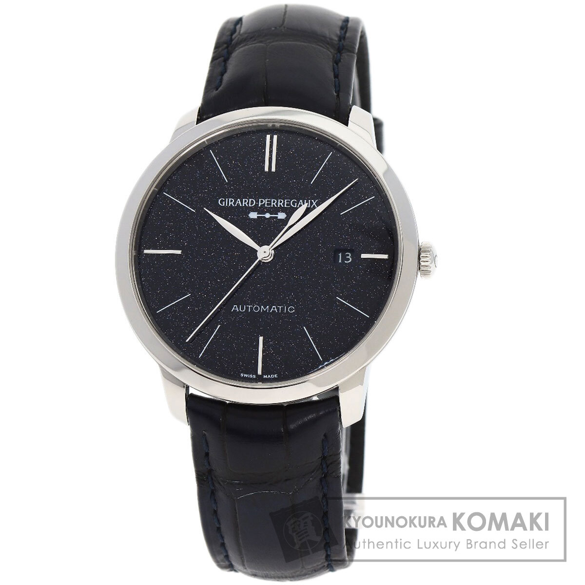 ジラールペルゴ GIRARD-PERREGAUX 未使用アリゲーター ベルト 黒 未使用 純正 GIRARD-PERREGAUX ジラールペルゴ 1945用