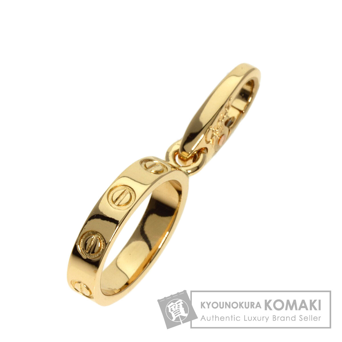 CARTIER カルティエ ラブチャーム ペンダントトップ K18イエロー