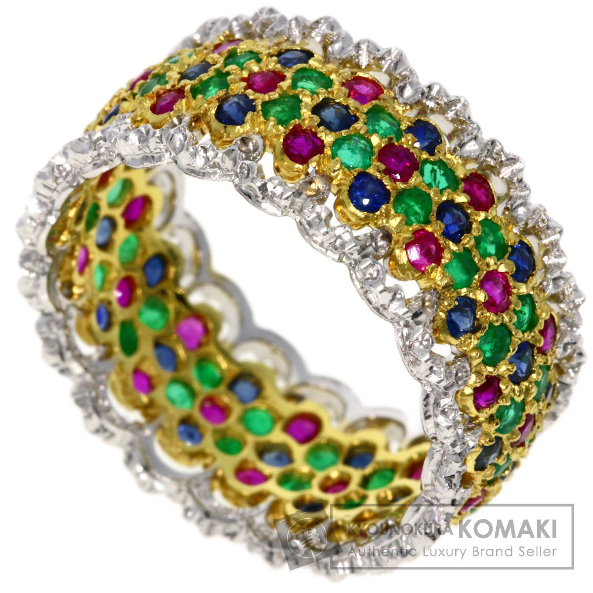 BUCCELLATI ブチェラッティ ルビー エメラルド サファイア リング