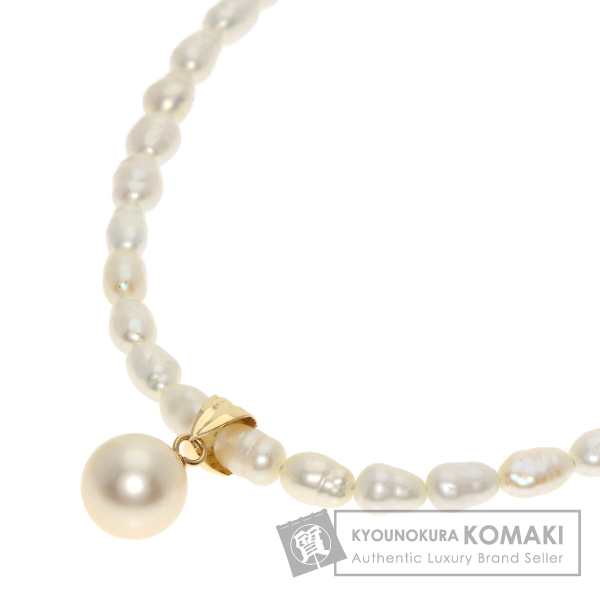 淡水パール 真珠 ネックレス K18イエローゴールド 7.8g