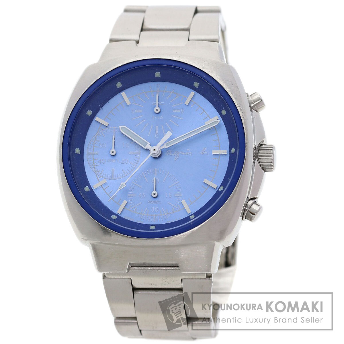 agnes b. アニエスベー V658-0A10 ラウンドフェイス 腕時計 ステンレス