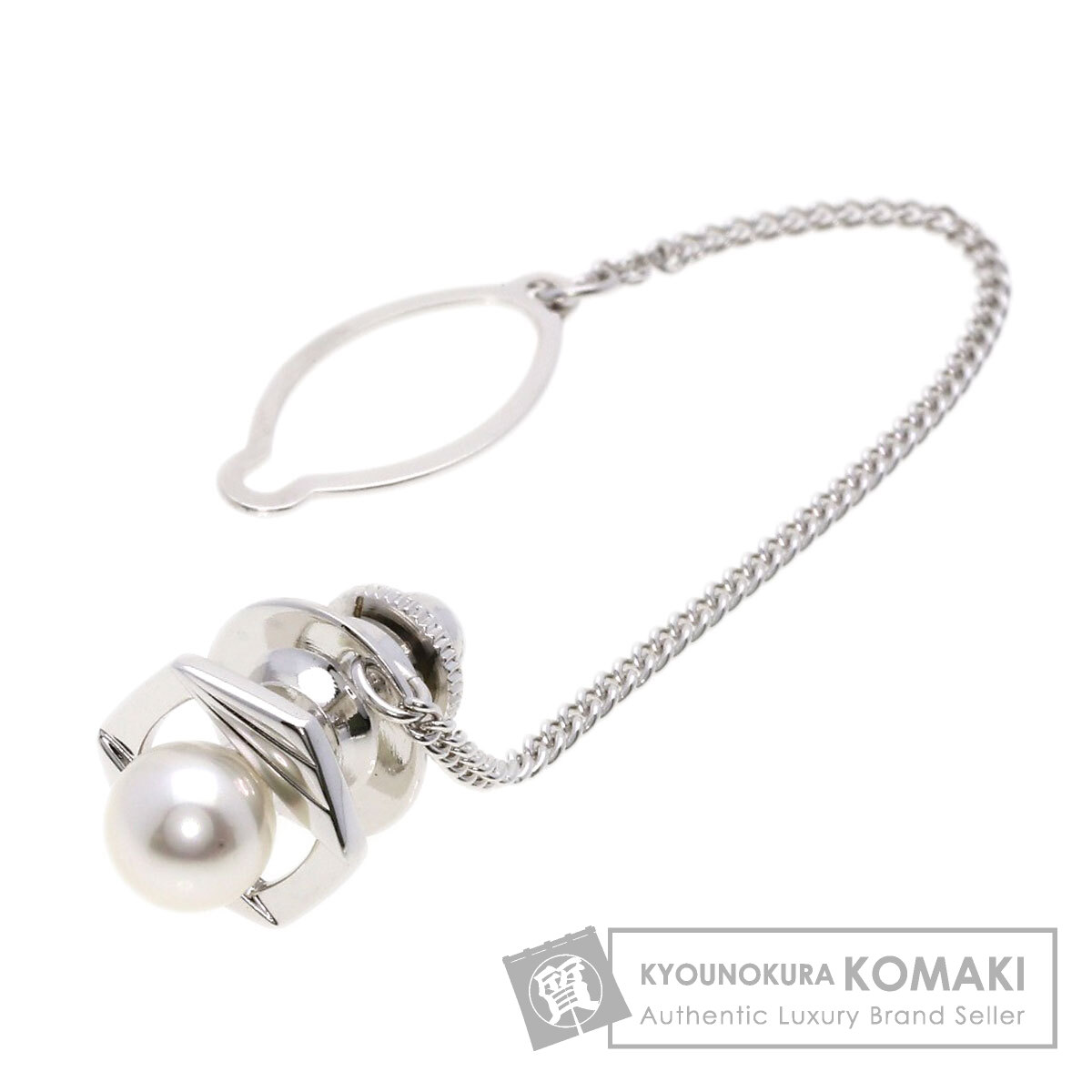 未使用 MIKIMOTO ミキモト カフス タイタック タイピン シルバー MIKIMOTO ミキモト タイタック パール 真珠 タイピン シルバー