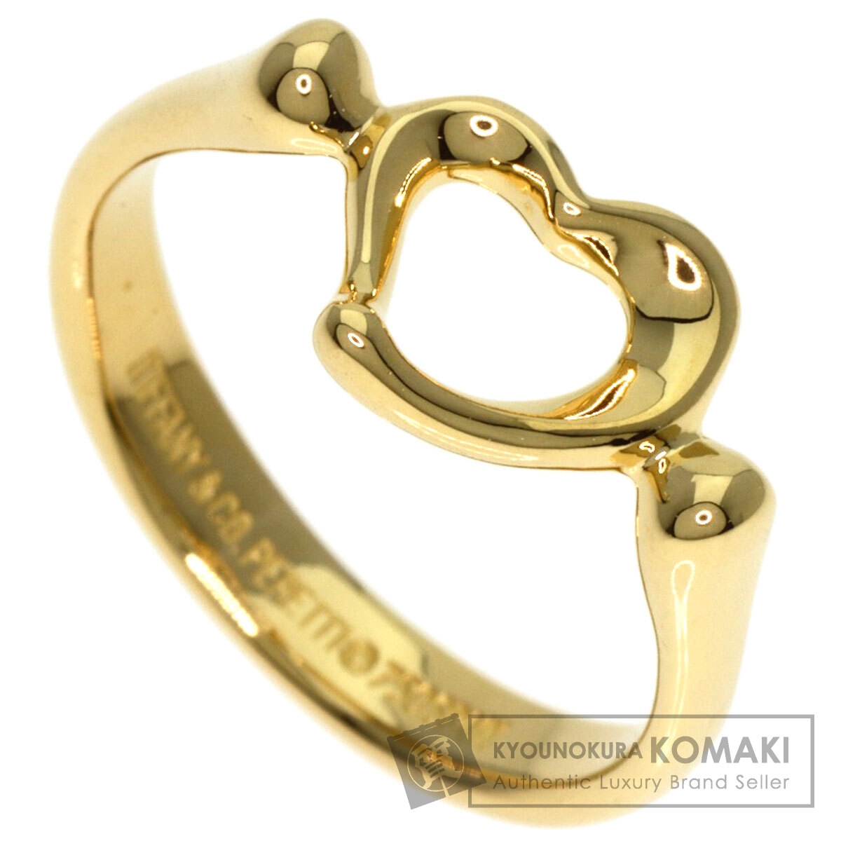 TIFFANY&Co. ティファニー オープンハート リング・指輪 K18