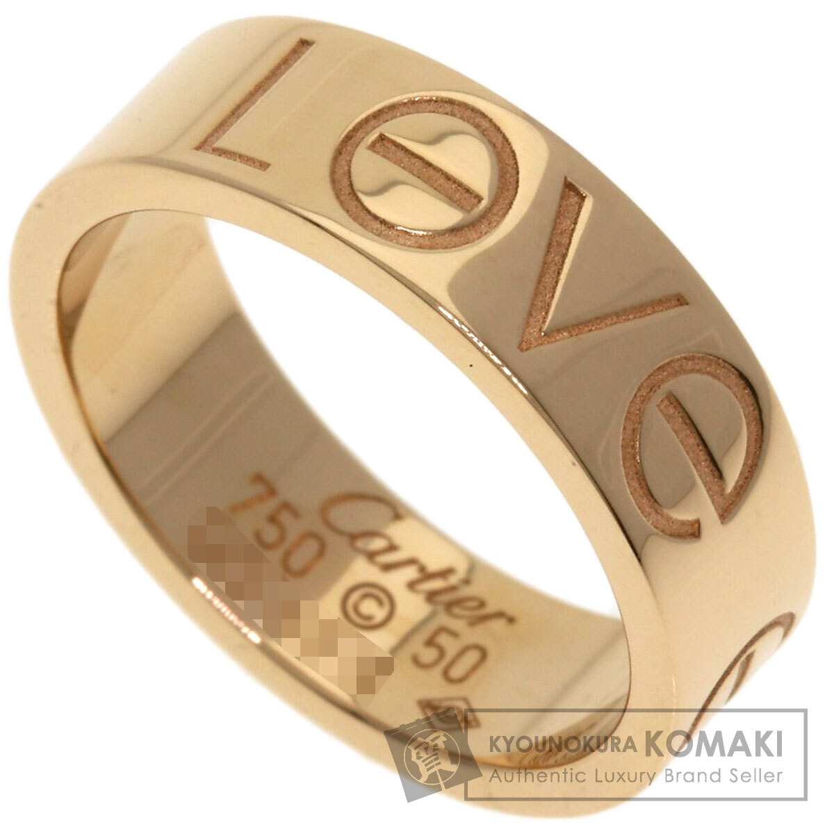 カルティエ cartier ラブリング Cartier カルティエ 指輪 K18PG フルパヴェダイヤ66P(0.70ct