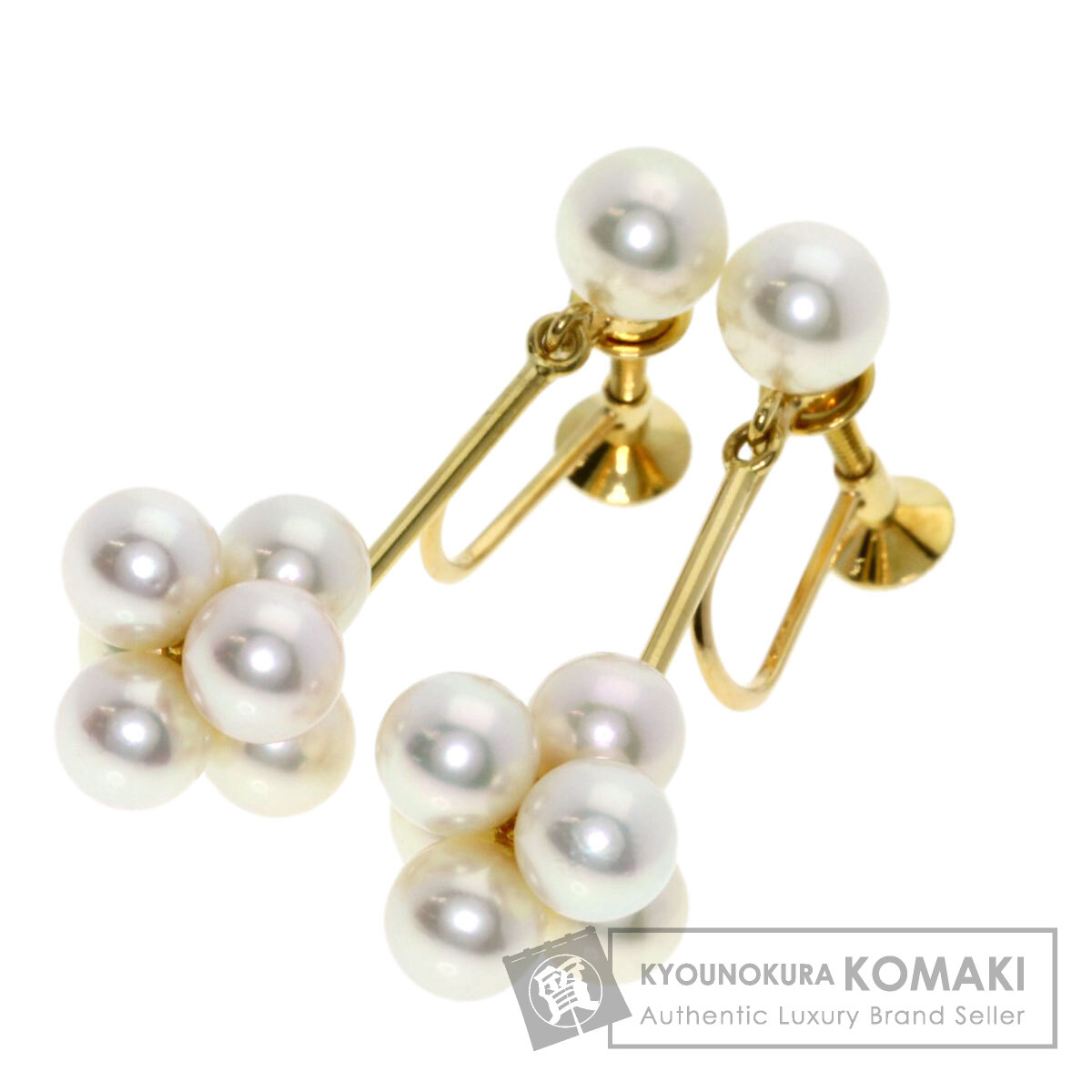 ●国内発送 MIKIMOTO ミキモト イヤリング ギフト MIKIMOTO ミキモト ドロップパール イヤリング K18イエロー