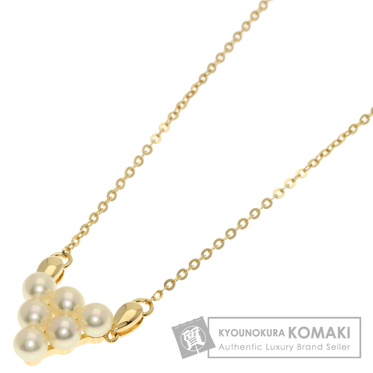 【新品未使用】タマヨシパール 本真珠　パール ネックレス　ゴールド k18 MIKIMOTO ミキモト パール 真珠 ネックレス K18イエローゴールド