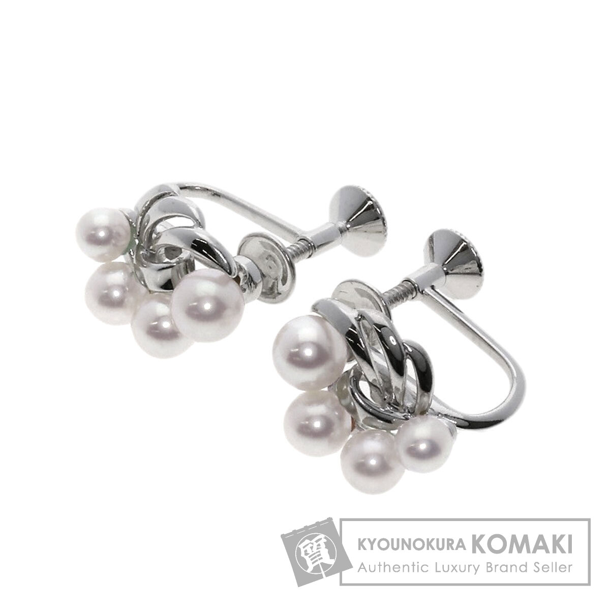 専用　ミキモト 真珠 ピアス K18ホワイトゴールド MIKIMOTO ミキモト MIKIMOTO パールピアス K18ホワイトゴールド K18WG