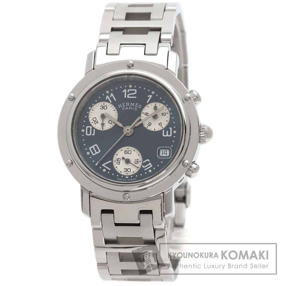 HERMES エルメス CL1.310 クリッパー クロノグラフ 腕時計
