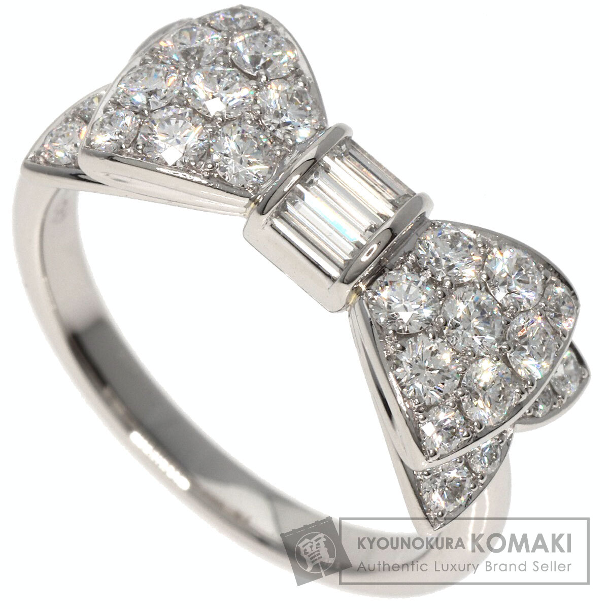 ギメル リング・指輪 リボン ダイヤモンド