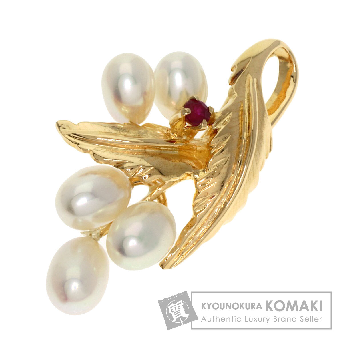 TASAKI タサキ パール 真珠 ルビー ペンダントトップ K18