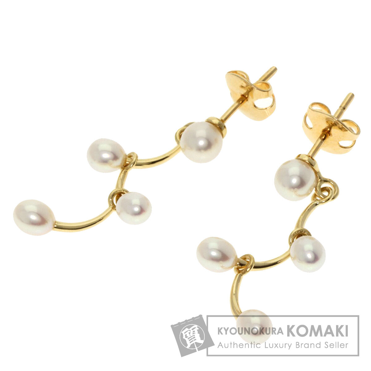 TASAKI タサキ パール 真珠 ピアス K18イエローゴールド TASAKI タサキ パール 真珠 ピアス K18イエローゴールド