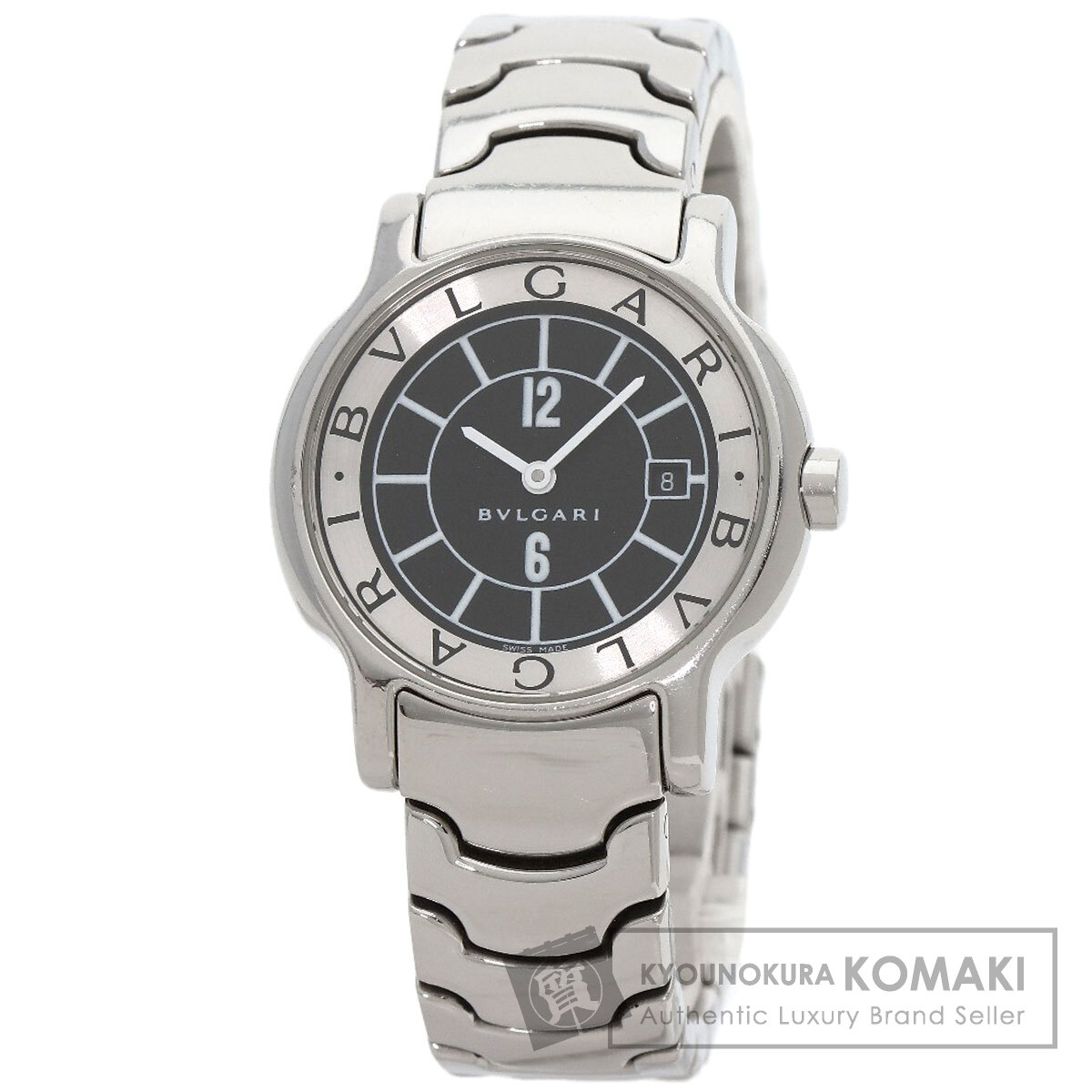 BVLGARI ブルガリ ST29S ソロテンポ ブラック 腕時計 ステンレス