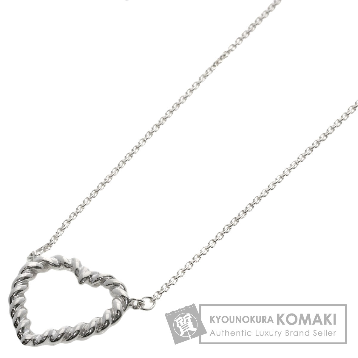 保護袋付】 Tiffany & Co. シルバー ネックレス ツイストデザイン