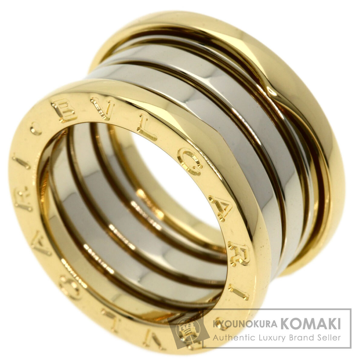新品仕上げ済み BVLGARI ブルガリ リング ビーゼロワン K18WG ブルガリ BVLGARI 18金 K18 WG ビーゼロワン リング 8.5号