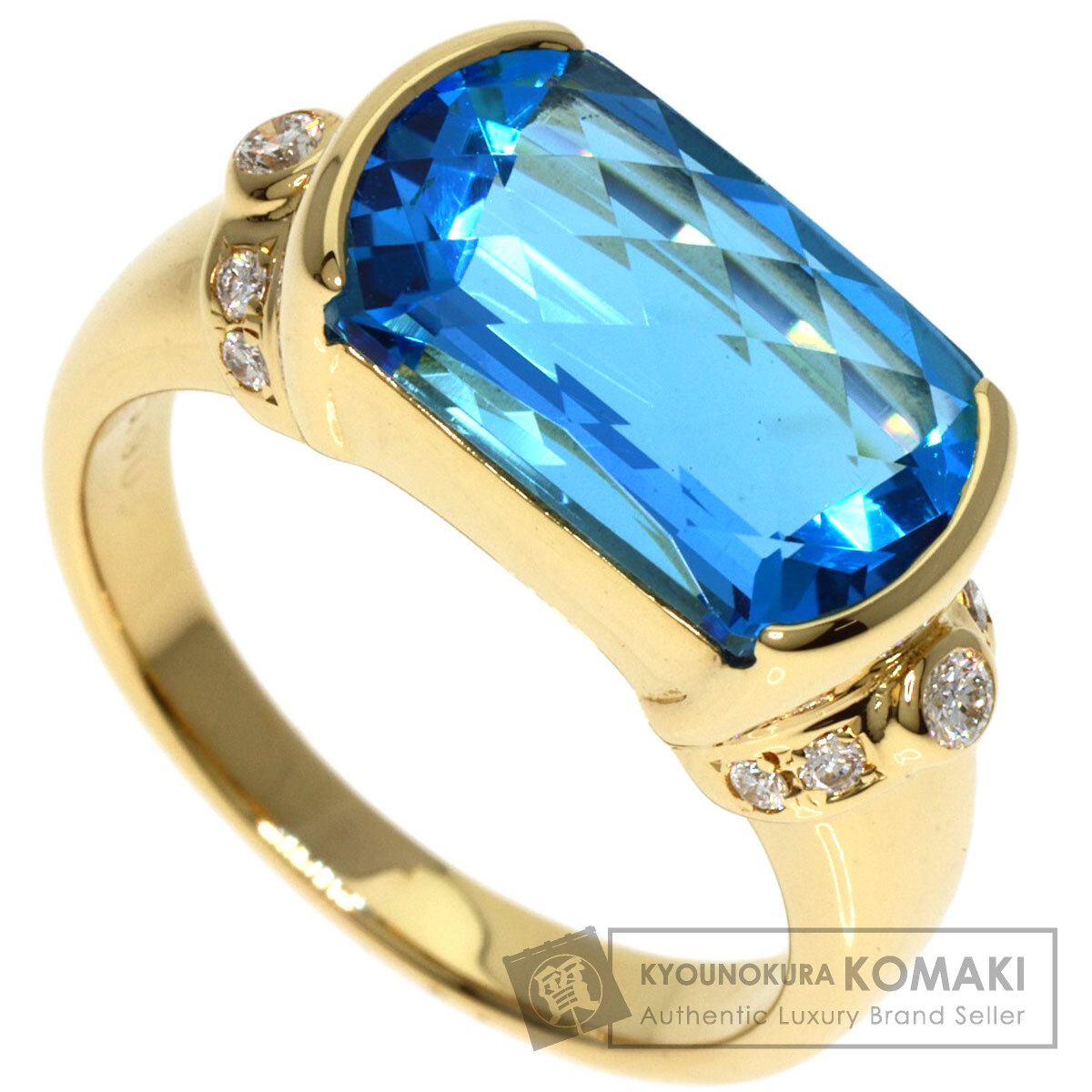 TASAKI タサキ ブルートパーズ ダイヤモンド リング・指輪 K18