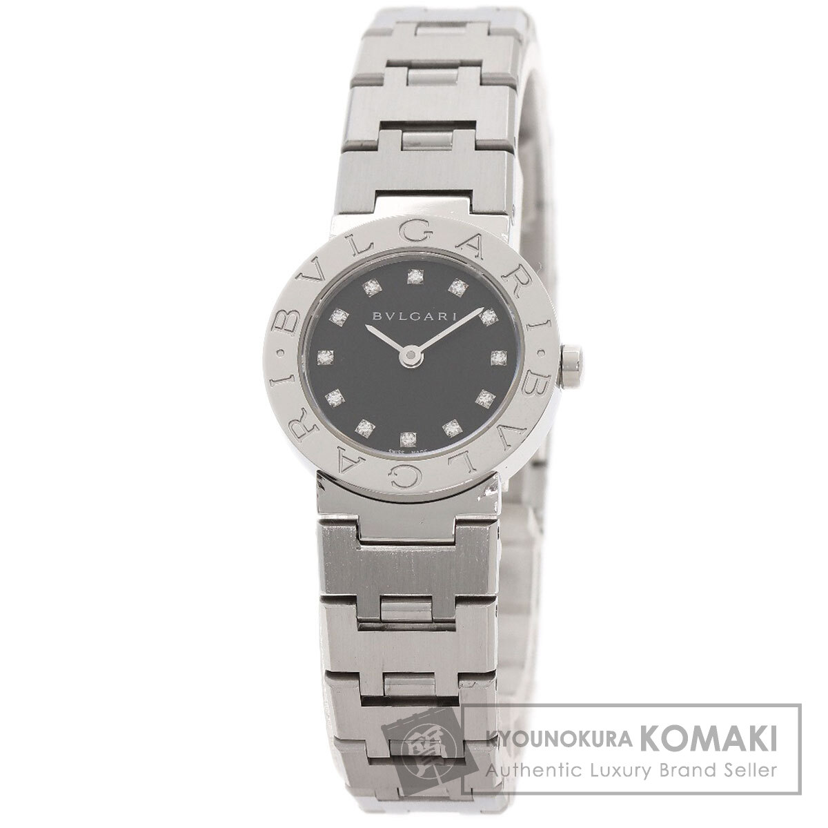 レビュー高評価の商品 BVLGARI ブルガリ BB23SS ブルガリブルガリ 12P ダイヤモンド 時計