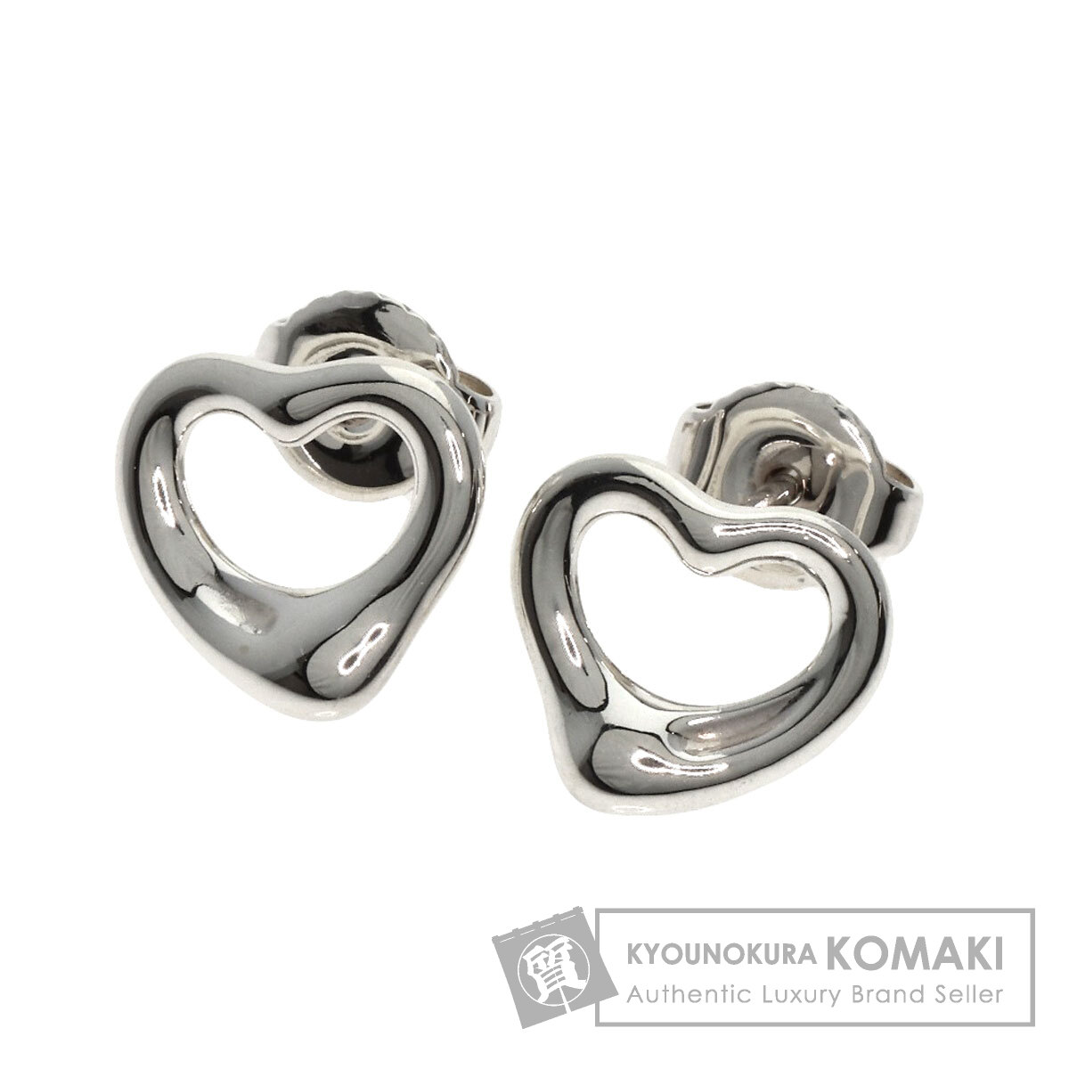TIFFANY&Co. ティファニー オープンハート ピアス シルバー レディース
