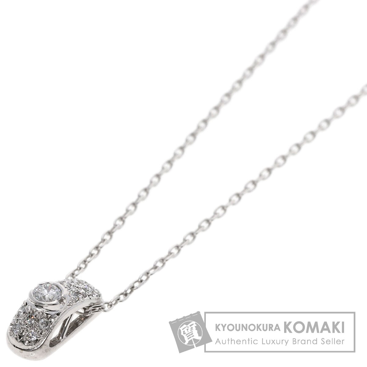 MIKIMOTO ミキモト ダイヤモンド ネックレス K18ホワイト