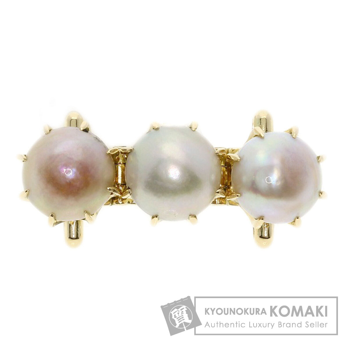 MIKIMOTO ミキモト マベパール 真珠 帯留め K14イエローゴールド