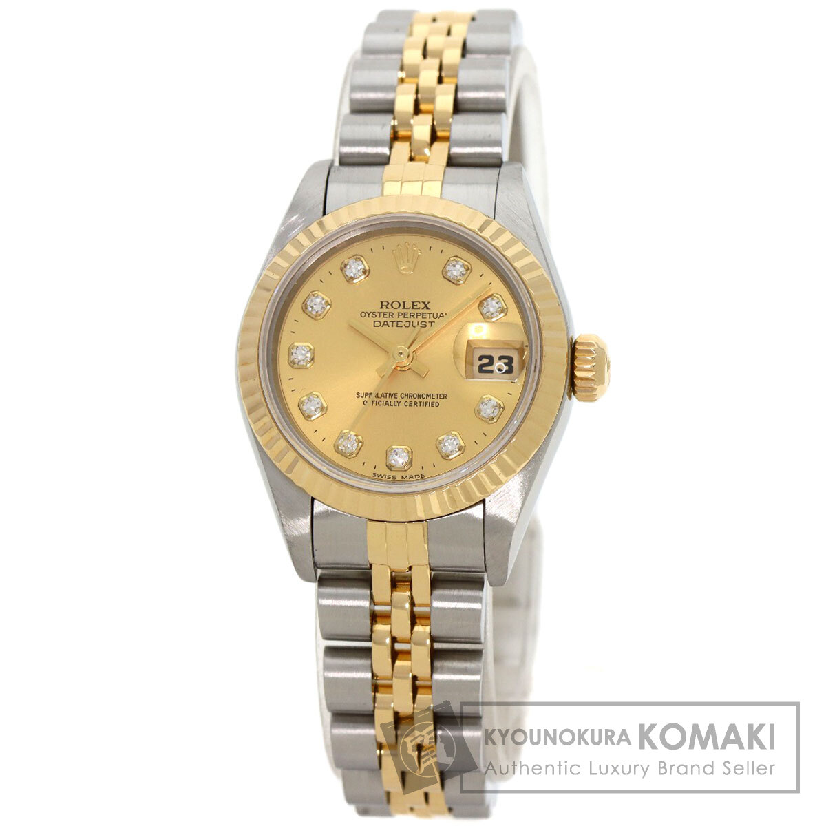 ロレックス 腕時計 デイトジャスト 10P ダイヤモンド