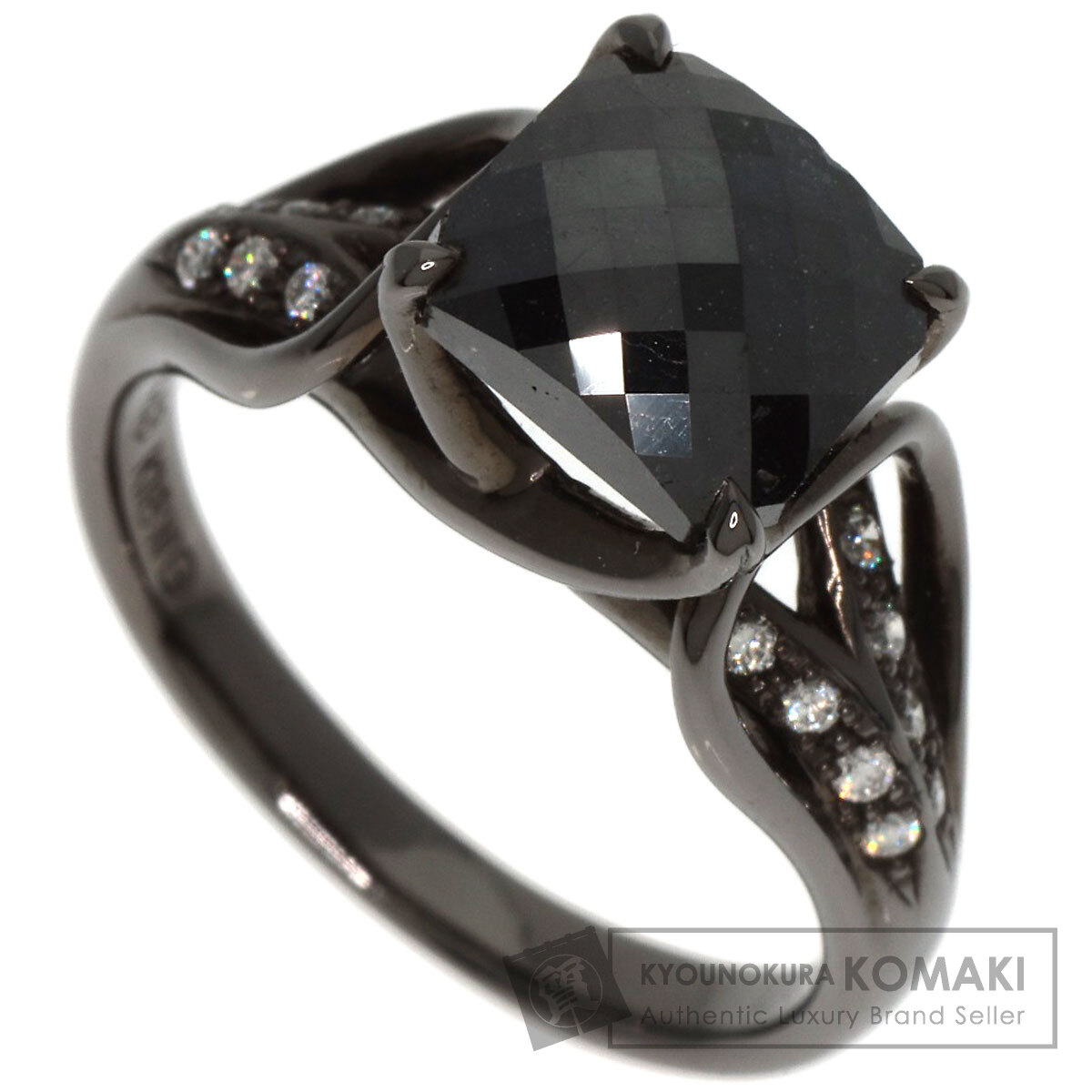 2.443ct ブラックダイヤモンド ダイヤモンド リング・指輪 K18