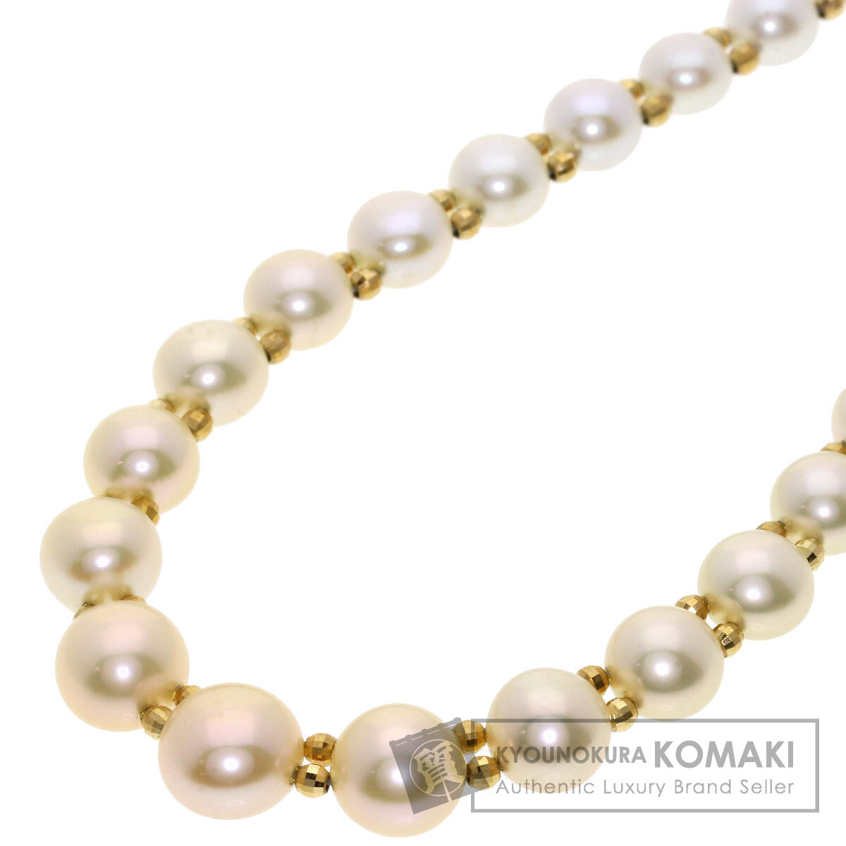 珠屋 パール 真珠 ネックレス K18イエローゴールド 19.2g