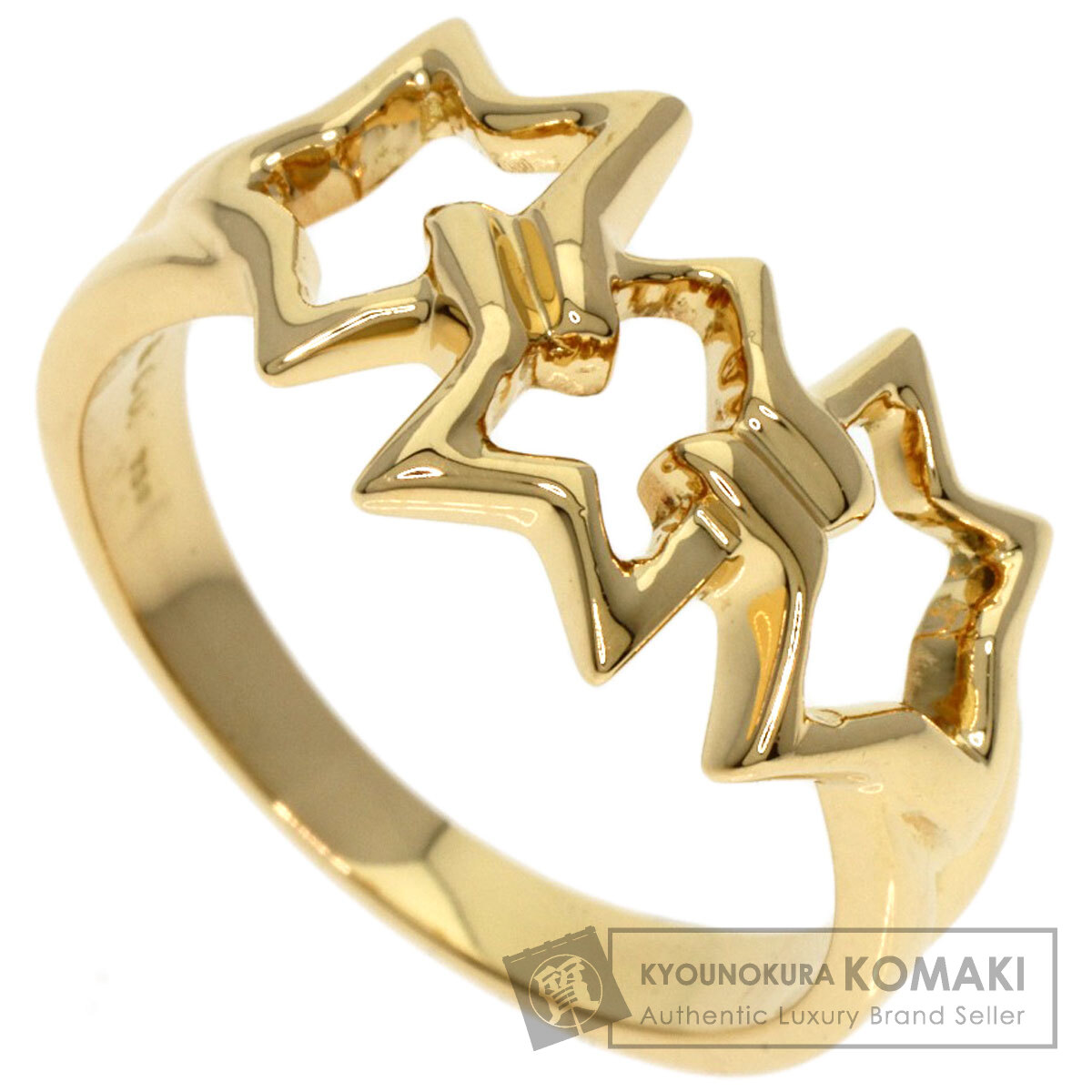 TIFFANY&Co. ティファニー トリプルスター リング・指輪 K18イエロー