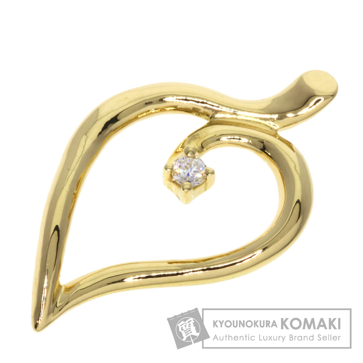 ティファニー ペンダントトップ リーフモチーフ 1P ダイヤモンド