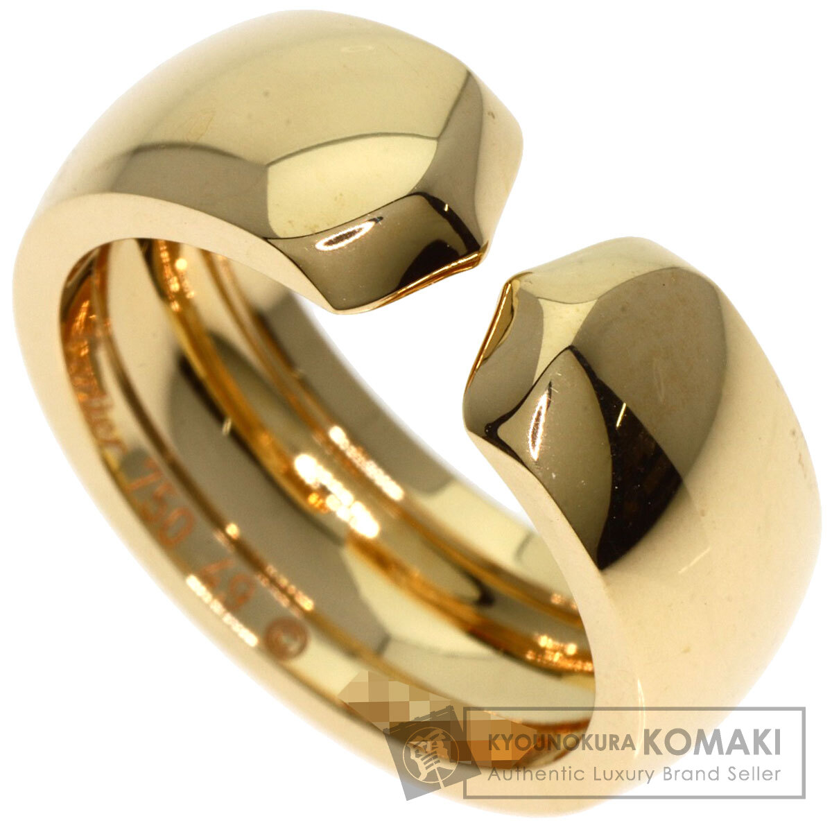 【Cartier】超希少 80s ツイストコンビリング 49 80s Cartier Trinity ring vintage 750 カルティエ トリニティ