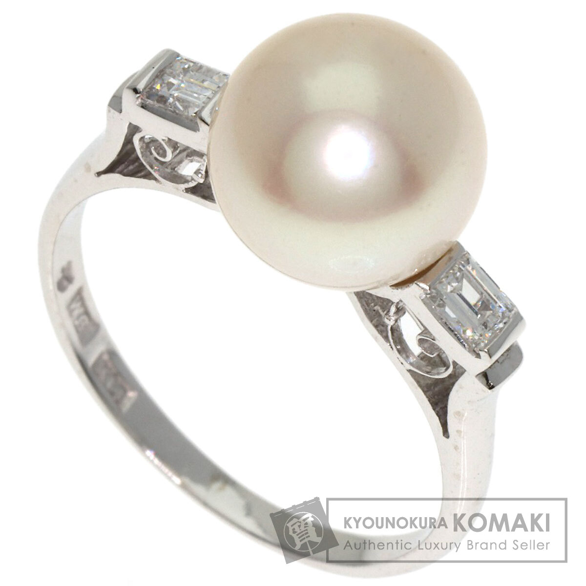 【中古】　ミキモト真珠島　リング（8号） MIKIMOTO - ミキモト MIKIMOTO 8号 リング アコヤ真珠 5.7-4.6mm