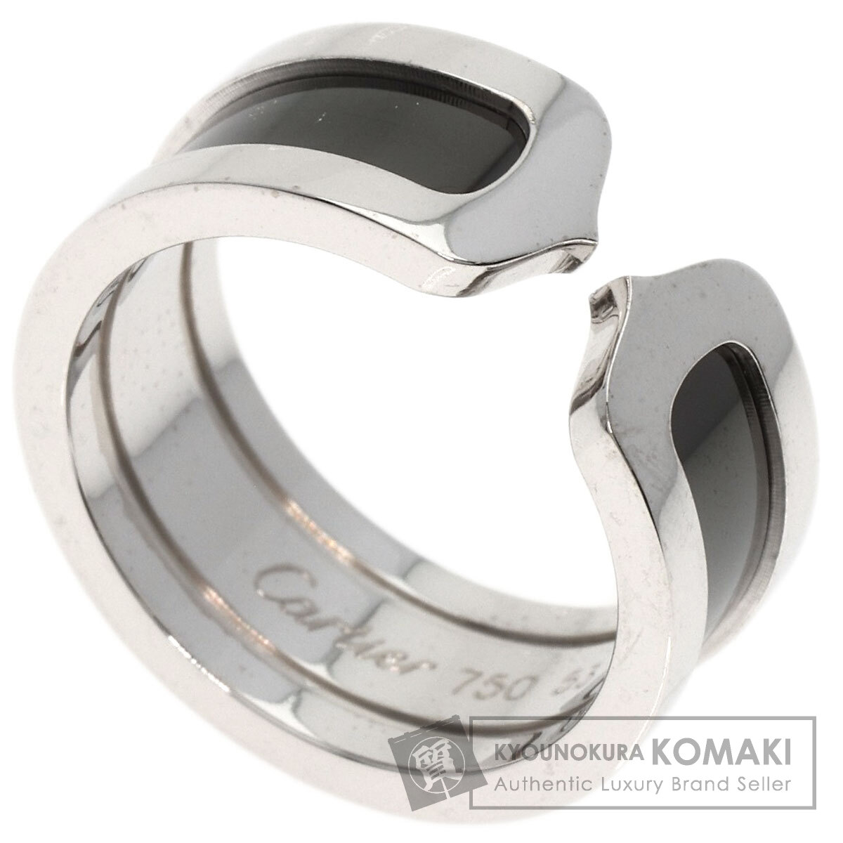 CARTIER カルティエ C2 ブラックラッカー #53 リング・指輪 K18