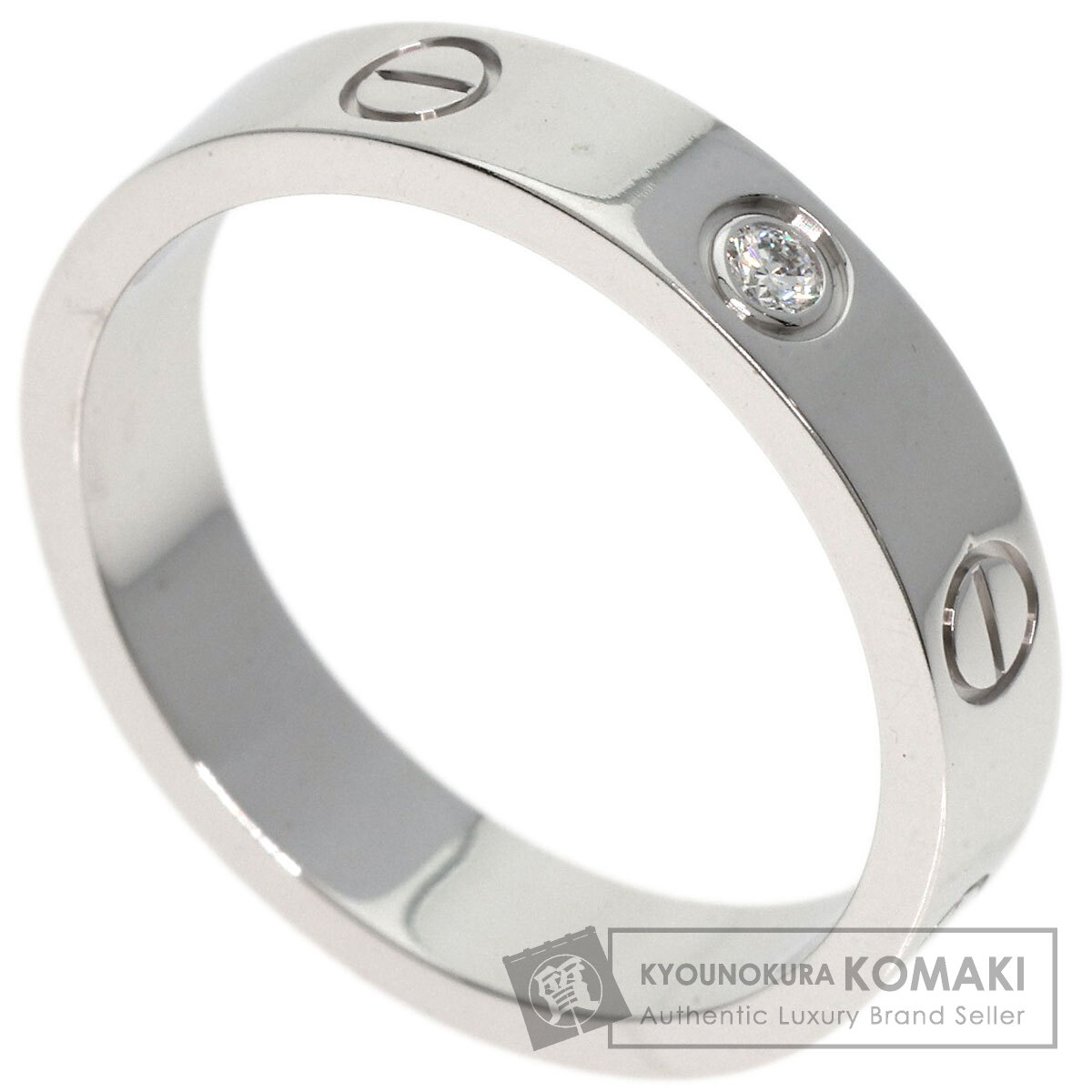 CARTIER カルティエ ミニ ラブリング 1P ダイヤモンド #53 リング