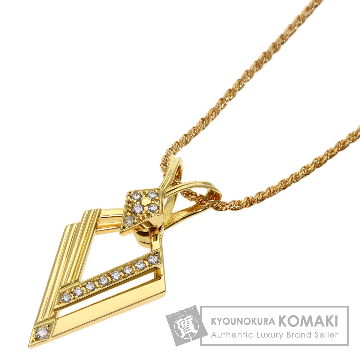 WALTHAM ウォルサム スウィング ダイヤモンド ネックレス K18