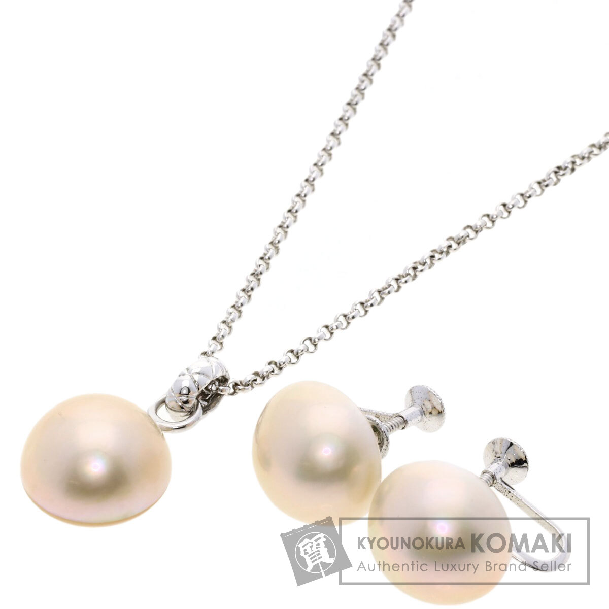 【美品】タサキ　マベパール　ネックレス　イヤリング　セット TASAKI タサキ マベパール 真珠 イヤリング セット ネックレス