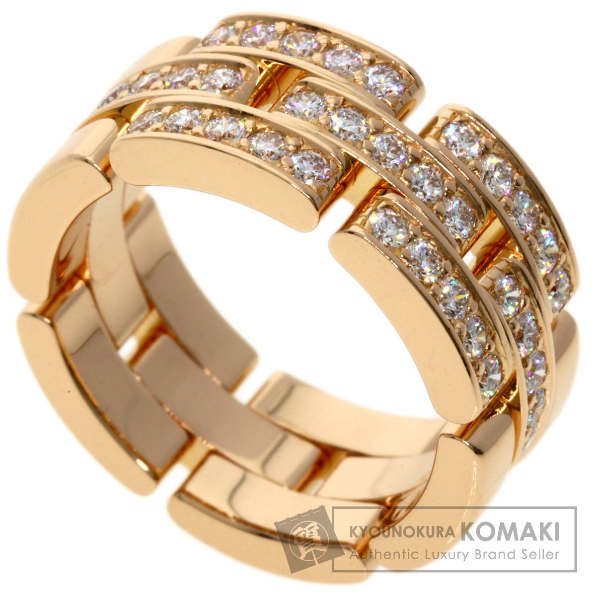 CARTIER カルティエ パンテール ハーフ ダイヤモンド #51 リング