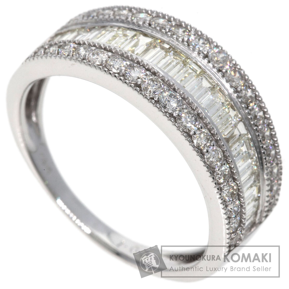 k18 リング　天然ダイヤモンド1ct 1ct ダイヤモンド リング・指輪 K18ホワイトゴールド 3.2g